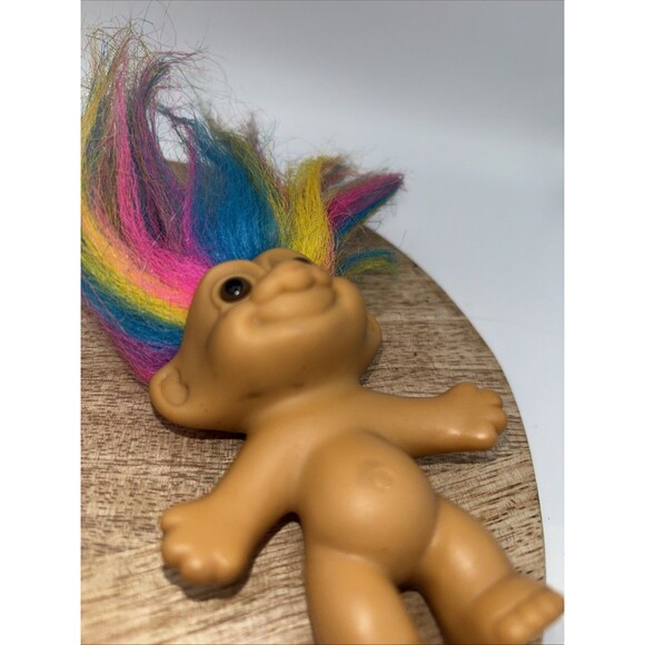 Vintage rainbow hair troll doll 3" with out hair action figure Kids toy Boy Girl - Picture 4 of 5